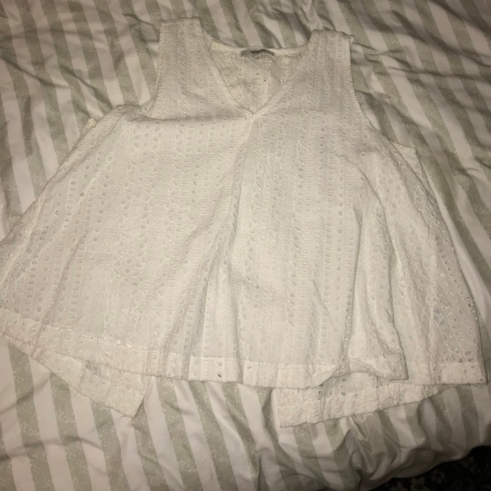 Madewell Eyelet Open Back Tank